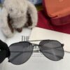 Gucci High-Quality Unisex Sunglasses, Polarized Pilot Frames with Imported Polaroid Lenses, Stylish Oversized Aviator Sunglasses for Driving and Fishing, UV-Protective Korean-Style Slimming Design