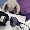 Gucci High-Quality Unisex Sunglasses, Imported Polarized Lenses, Aviator Style, UV Protection, Universal Fit, Slimming Design for Driving and Fishing, Model: 3371