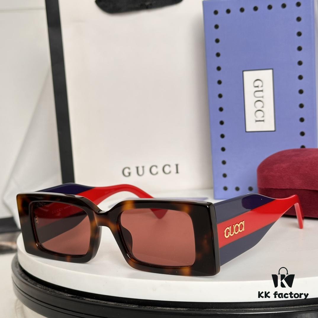 GUCCI GG1860S Sunglasses, 53-22-145, Glossy Black Acetate with Color-Injected Temples Featuring Gucci Logo
