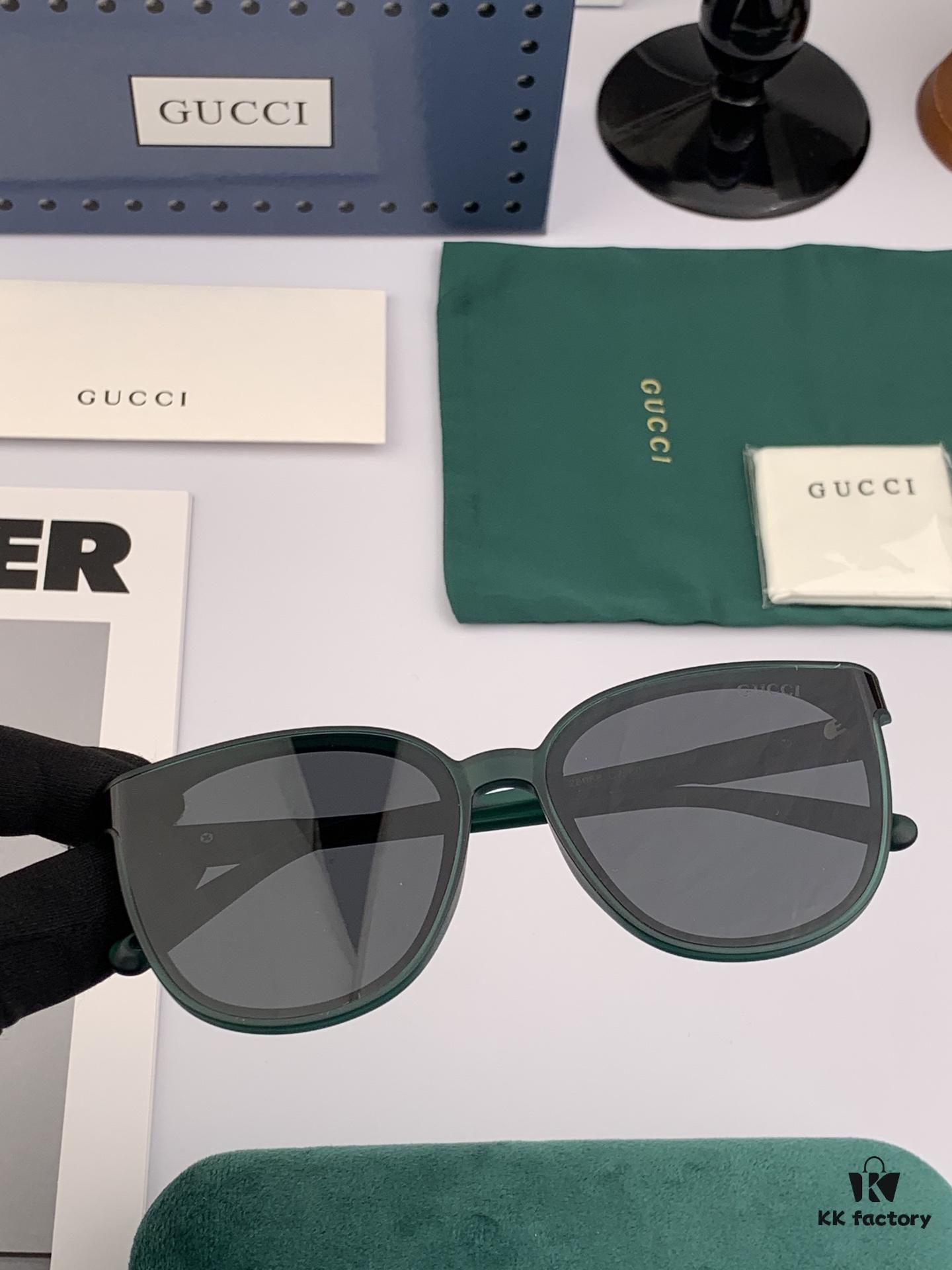 GUCCI 2025 Spring New Arrival Trendy Fashion Round Frame Polarized Sunglasses High-Quality Comfortable Wear Influencer Style Nylon Polarized Sunglasses for Women 🕶️ High-Definition Polarized Lenses Premium TR Frame Model: G82808