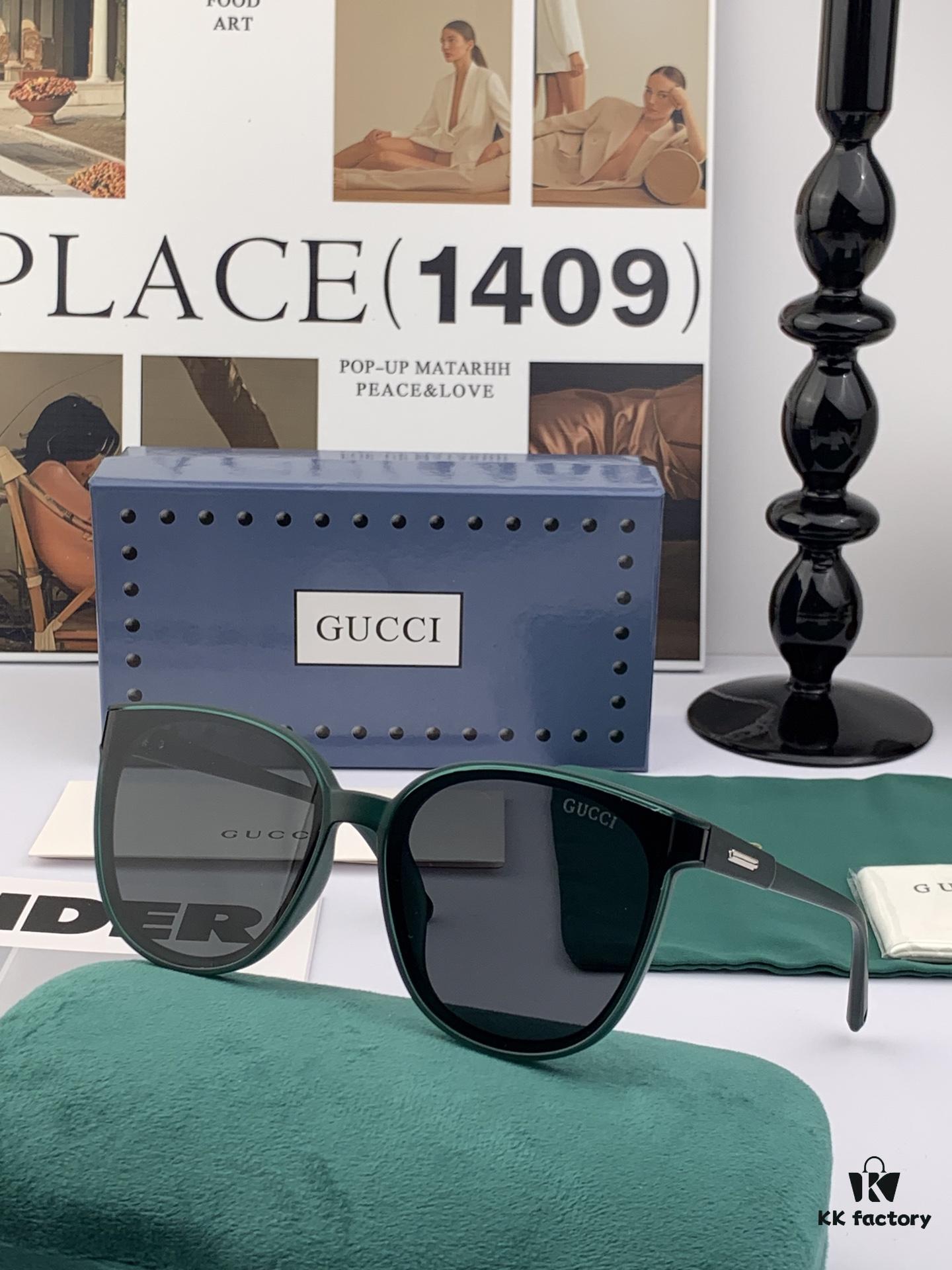GUCCI 2025 Spring New Arrival Trendy Fashion Round Frame Polarized Sunglasses High-Quality Comfortable Wear Influencer Style Nylon Polarized Sunglasses for Women 🕶️ High-Definition Polarized Lenses Premium TR Frame Model: G82808