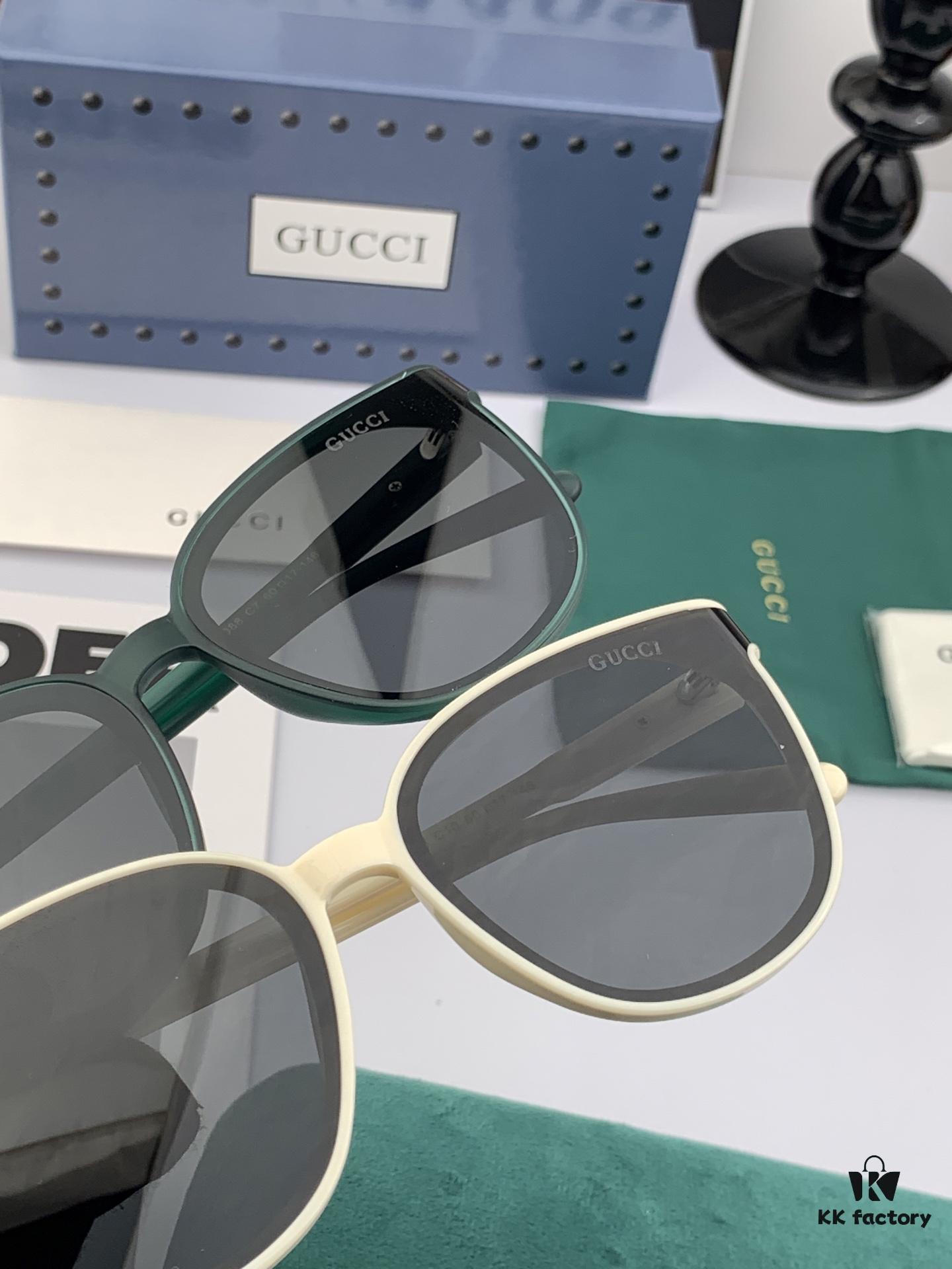 GUCCI 2025 Spring New Arrival Trendy Fashion Round Frame Polarized Sunglasses High-Quality Comfortable Wear Influencer Style Nylon Polarized Sunglasses for Women 🕶️ High-Definition Polarized Lenses Premium TR Frame Model: G82808