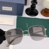 GUCCI 2025 Spring New Arrival Latest Rectangular Sunglasses, Favored by Influencers for Full Charm and Playful Elegance with Excellent Metal Finish