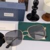 GUCCI 2025 Spring New Arrival Latest Rectangular Sunglasses, Favored by Influencers for Full Charm and Playful Elegance with Excellent Metal Finish