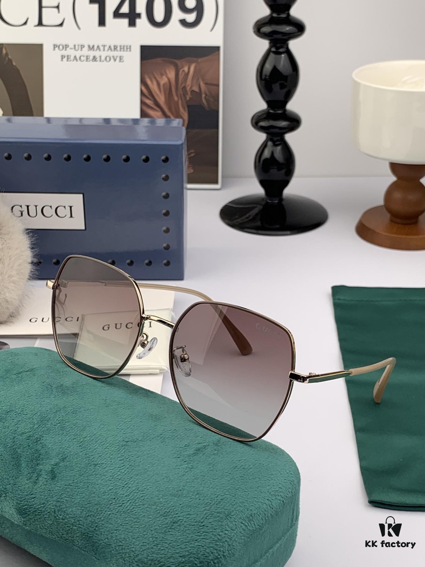 Polarized Series Sunglasses Original GUCCI Influencer Super Hit Blue Classic Luxury Worldwide Fashion Round Frame Sunglasses High-End Quality Luxury Logo Authentic Acetate Material Model: G9250