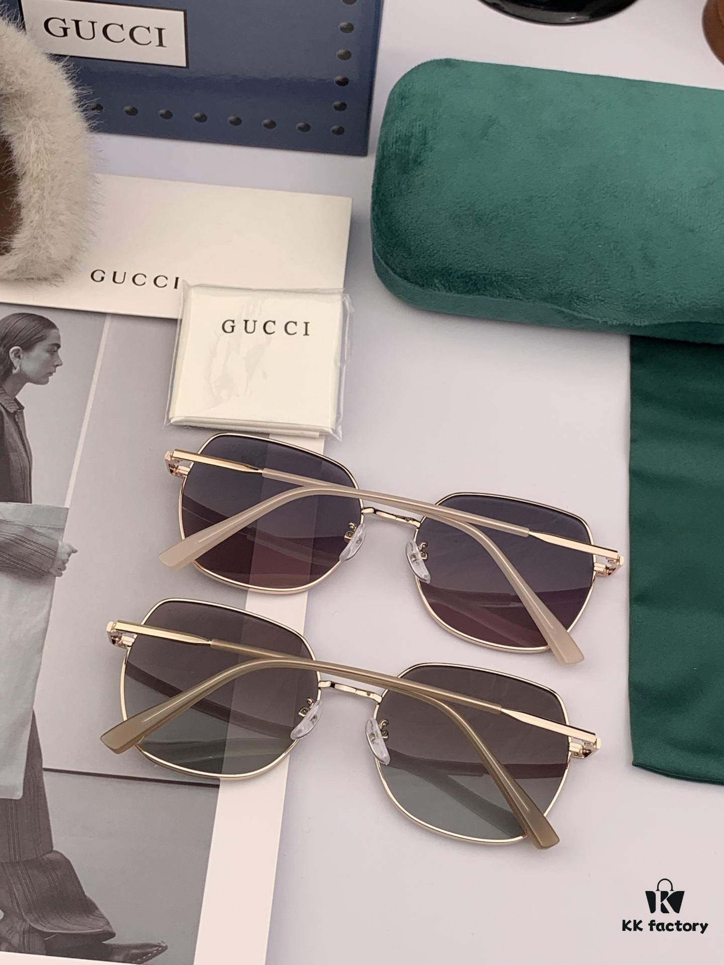 Polarized Series Sunglasses Original GUCCI Influencer Super Hit Blue Classic Luxury Worldwide Fashion Round Frame Sunglasses High-End Quality Luxury Logo Authentic Acetate Material Model: G9250