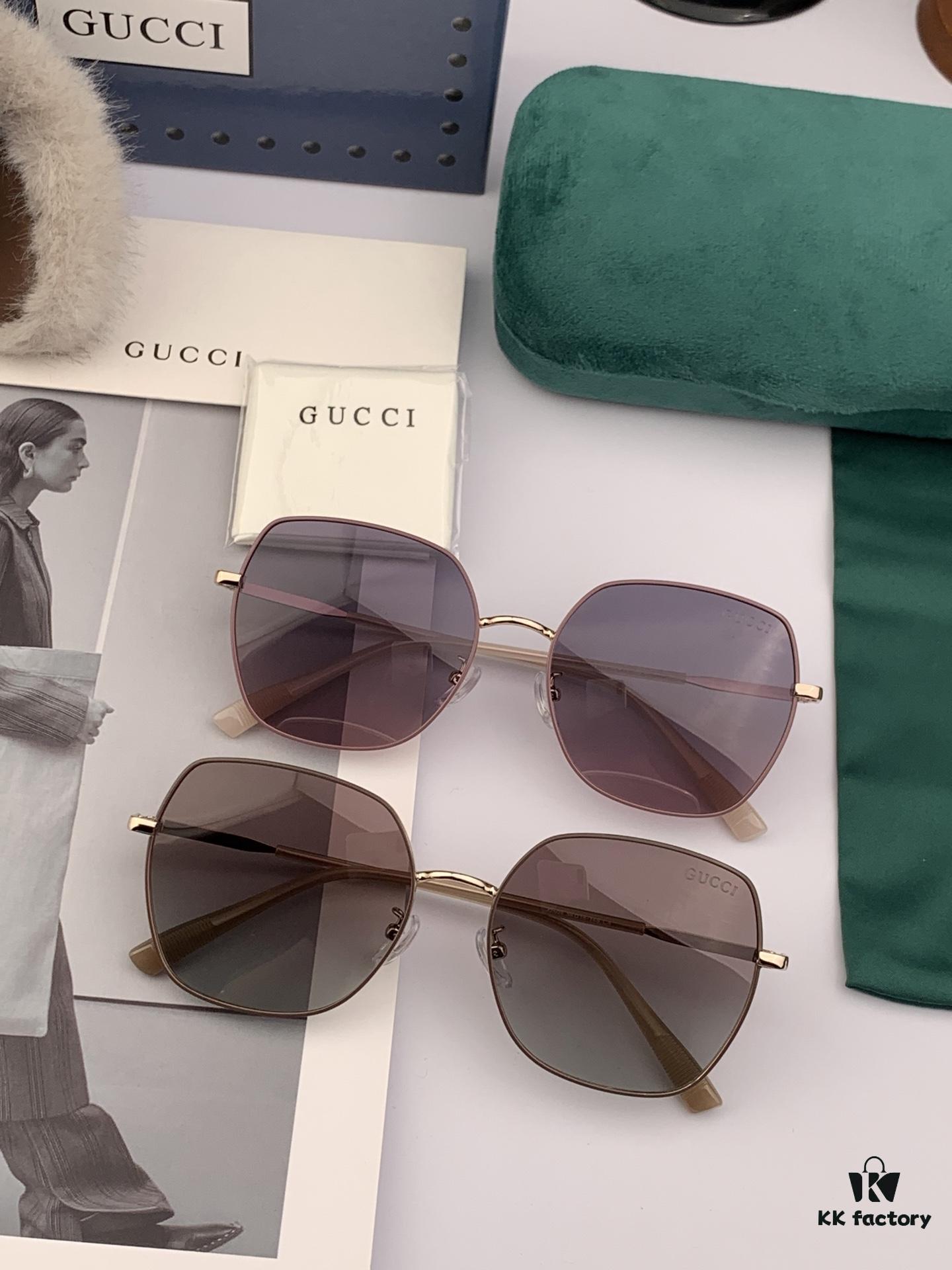 Polarized Series Sunglasses Original GUCCI Influencer Super Hit Blue Classic Luxury Worldwide Fashion Round Frame Sunglasses High-End Quality Luxury Logo Authentic Acetate Material Model: G9250