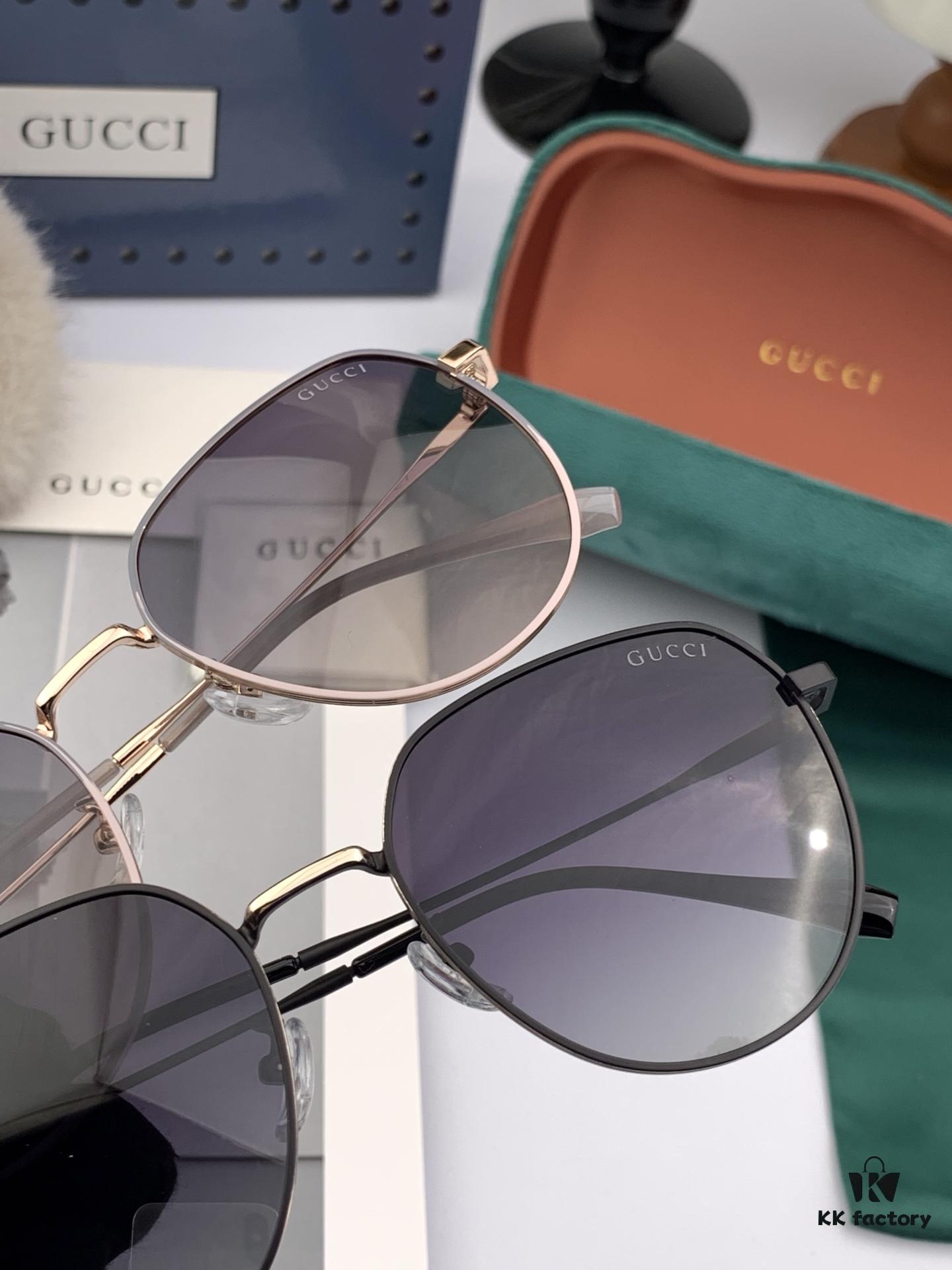 Polarized Series Sunglasses Original GUCCI Influencer Super Hit Blue Classic Luxury Global Trend Fashion Round Frame Sunglasses High-End Quality Luxury Logo Authentic Acetate Material Model: G1241