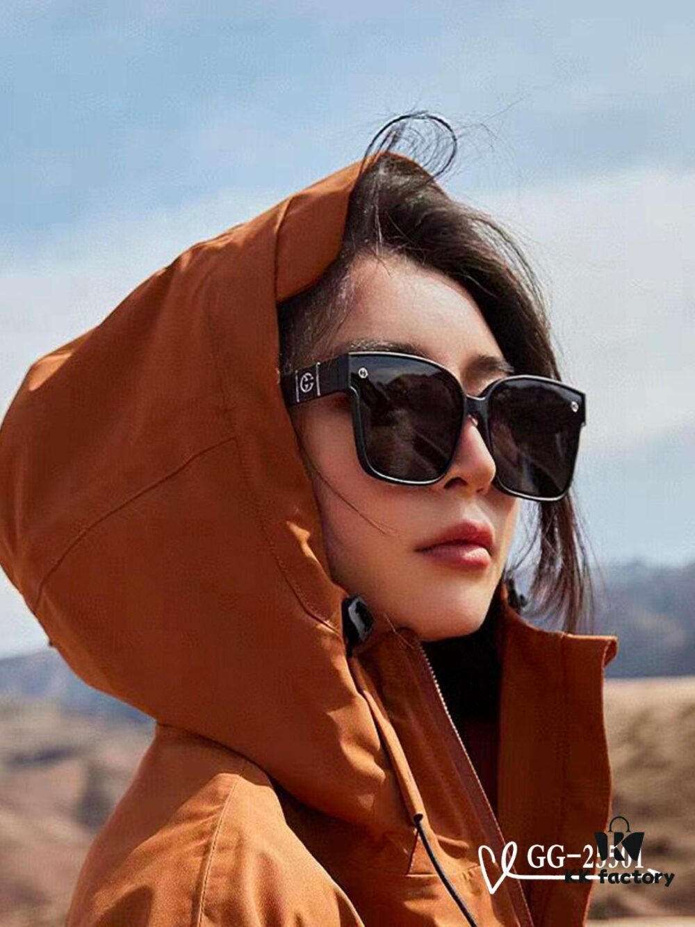 GUCCI Italy - Polarized TR Lightweight Sunglasses with High-Definition Resin Lenses, Model 25501, Size 57-16-148