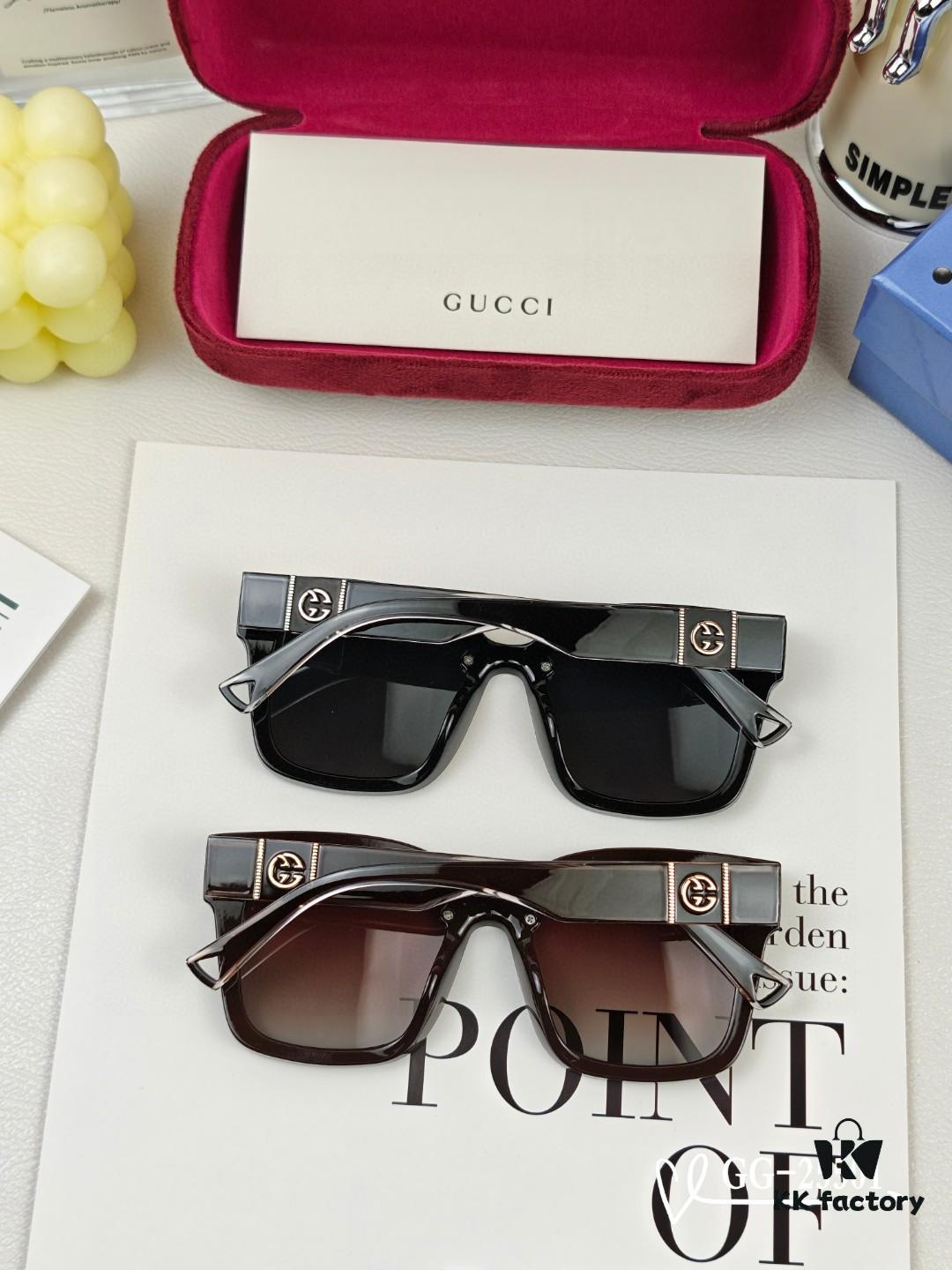 GUCCI Italy - Polarized TR Lightweight Sunglasses with High-Definition Resin Lenses, Model 25501, Size 57-16-148