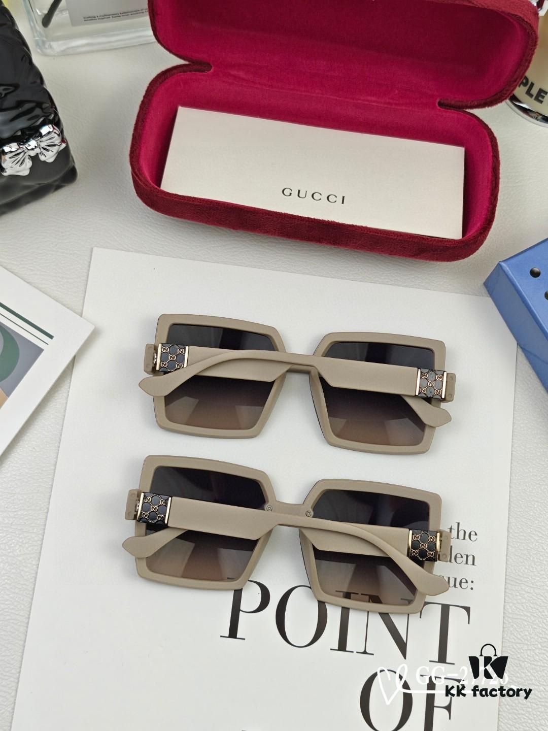 Italian Gucci - GUCCI, Polarized Resin HD Lenses, TR Frame Lightweight and Comfortable to Wear, Size: 57-16-148, New Model GG Sunglasses Reduce Glare, Block Harmful Radiation, Ideal for Travel, Outdoor Use and Driving