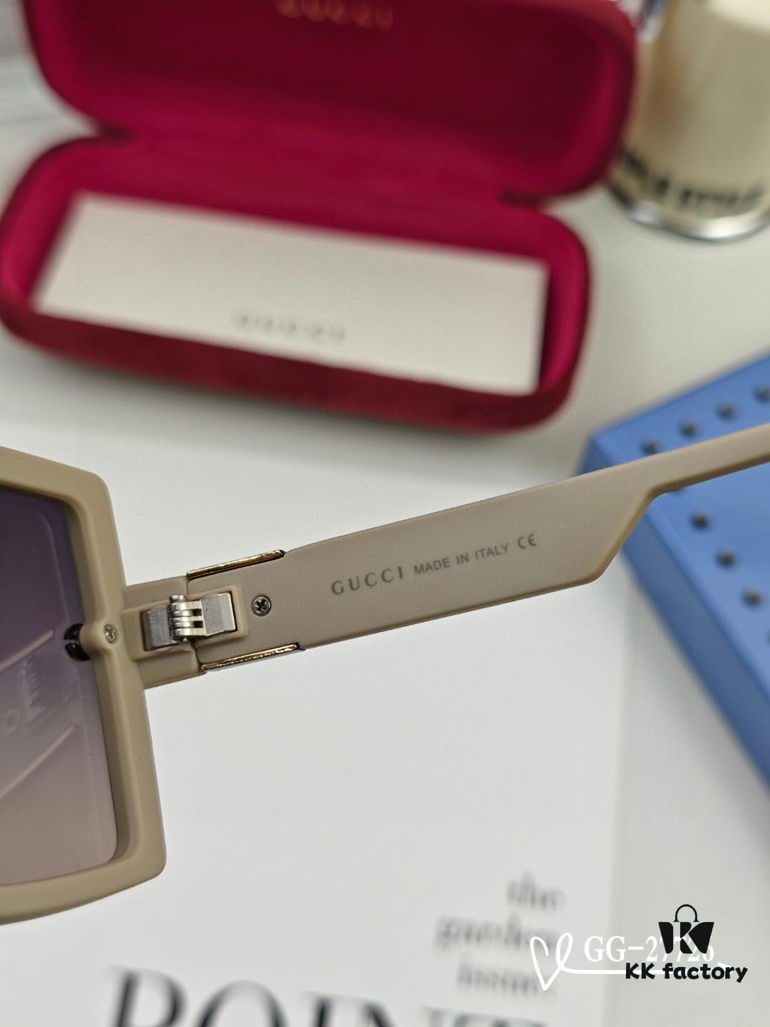 Italian Gucci - GUCCI, Polarized Resin HD Lenses, TR Frame Lightweight and Comfortable to Wear, Size: 57-16-148, New Model GG Sunglasses Reduce Glare, Block Harmful Radiation, Ideal for Travel, Outdoor Use and Driving