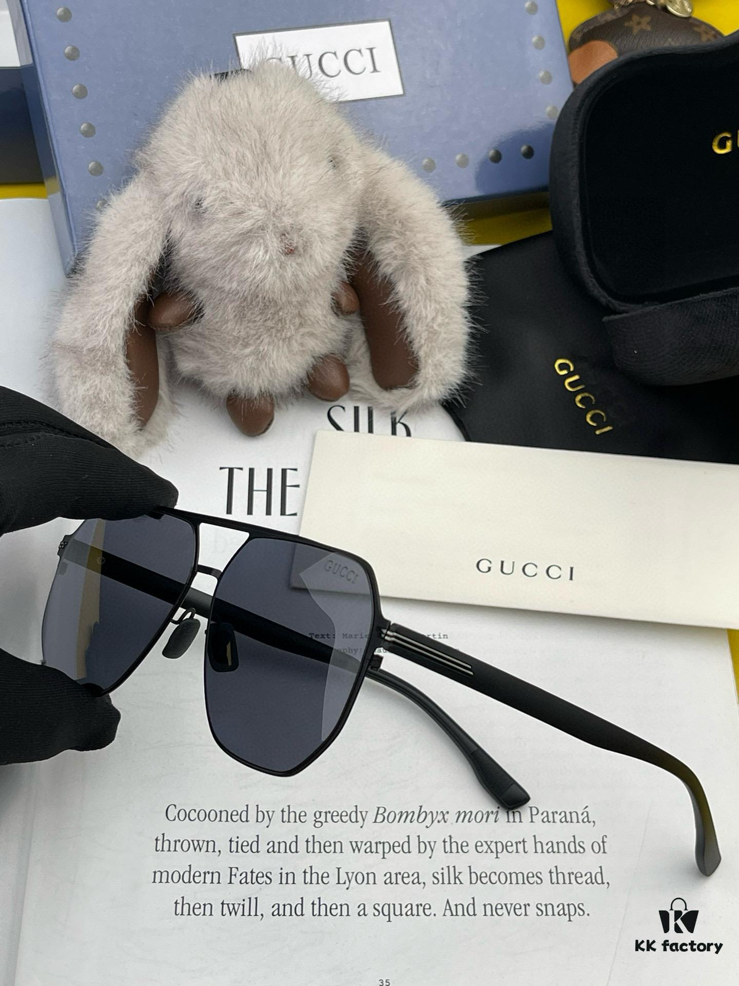 GUCCI Men's Colorful Pilot Polarized Sunglasses