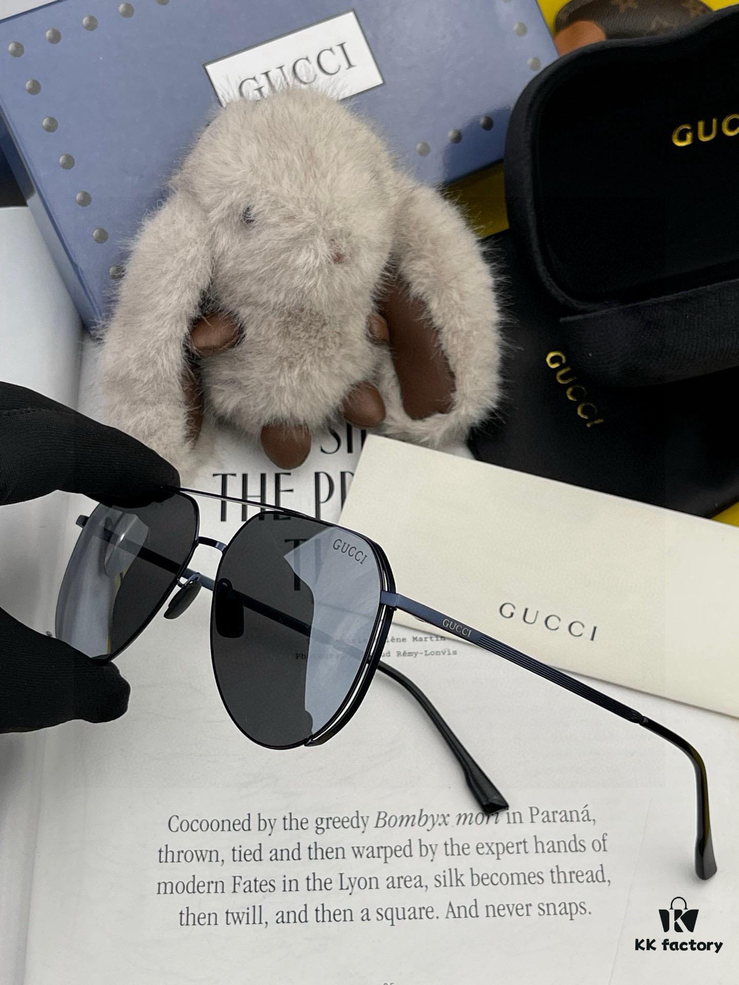 GUCCI Men's Colorful Pilot Polarized Sunglasses