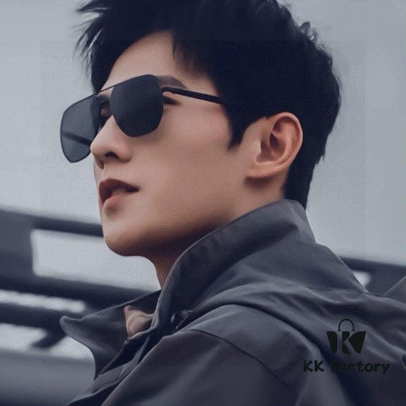 GUCCI 2025 New Unisex Polygonal Sunglasses Electroplated Never Fade Ultra-Light and Highly Elastic Frame Screw-Free Design Crush-Resistant HD Nylon Lenses Exquisite Craftsmanship Original Materials Casual and Stylish Universal Fit Must-Have for Summer Model 0228