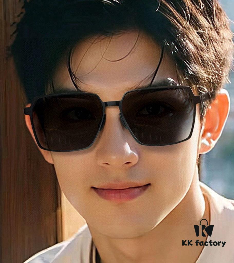 GUCCI 2025 New Unisex Polygonal Sunglasses, Ultra-Lightweight and Durable, Scratch-Resistant Electroplated Finish, HD Nylon Lenses, Screw-Free Elastic Frame, Model 3862