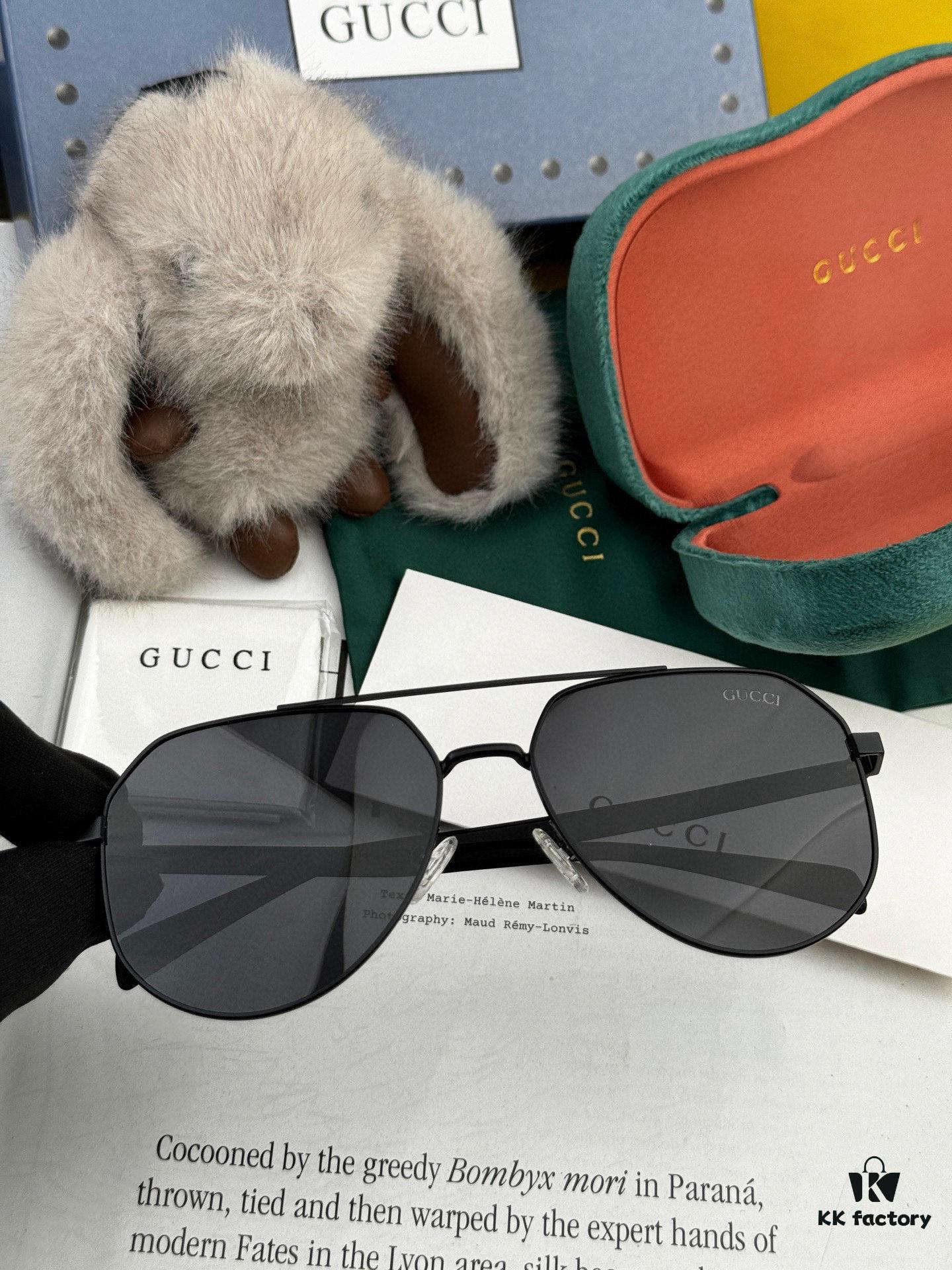 Gucci High-Quality Unisex Sunglasses with Imported Polarized Lenses, Stylish Oversized Pilot Shades for Men, UV Protection, Perfect for Driving and Fishing