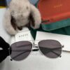 Gucci High-Quality Unisex Sunglasses, Imported Polarized Lenses by Polaroid, Aviator Style, UV Protection, Suitable for Driving and Fishing, Slimming and Versatile Design