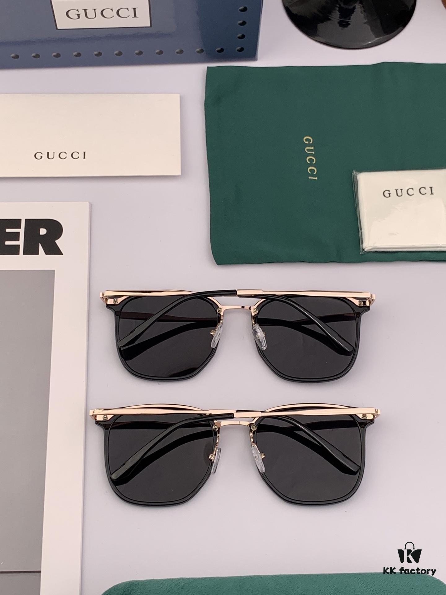 Gucci New Model Cat-eye Sunglasses, Unisex Driving Glasses, Popular Celebrity Style, Aviator Sun Glasses