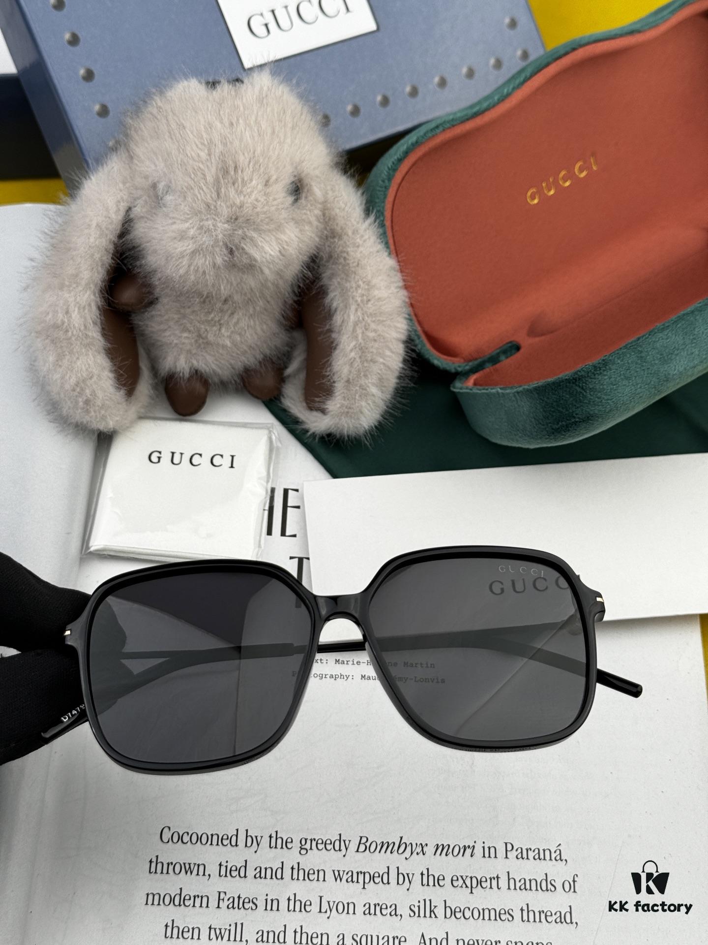 【GUCCI】2025 Spring New Arrival Trendy Fashion Round Frame Polarized Sunglasses High-Quality Lightweight TR Frame Women's HD Thickened Polarized Sunglasses 🕶️