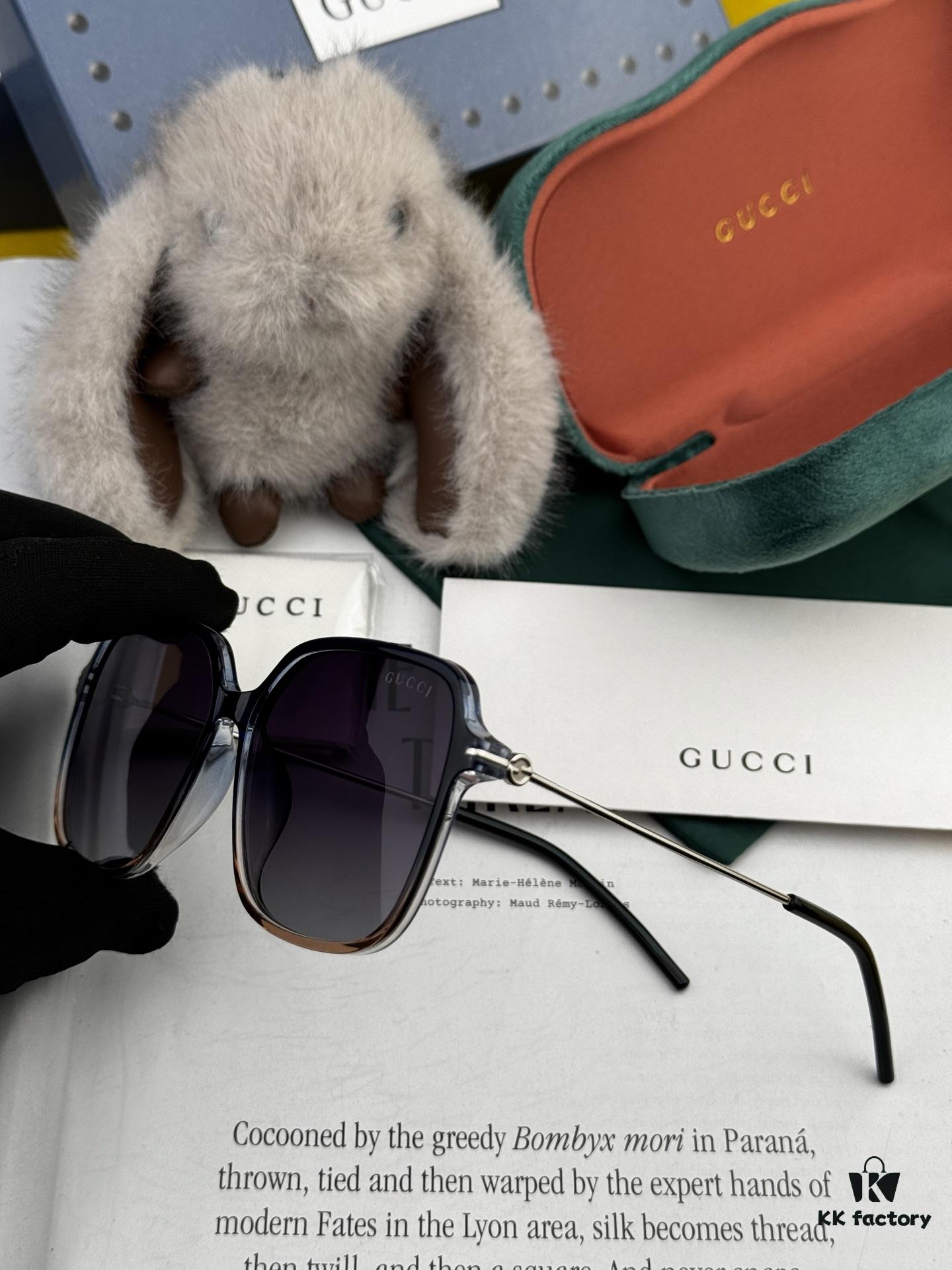 【GUCCI】2025 Spring New Arrival Trendy Fashion Round Frame Polarized Sunglasses High-Quality Lightweight TR Frame Women's HD Thickened Polarized Sunglasses 🕶️