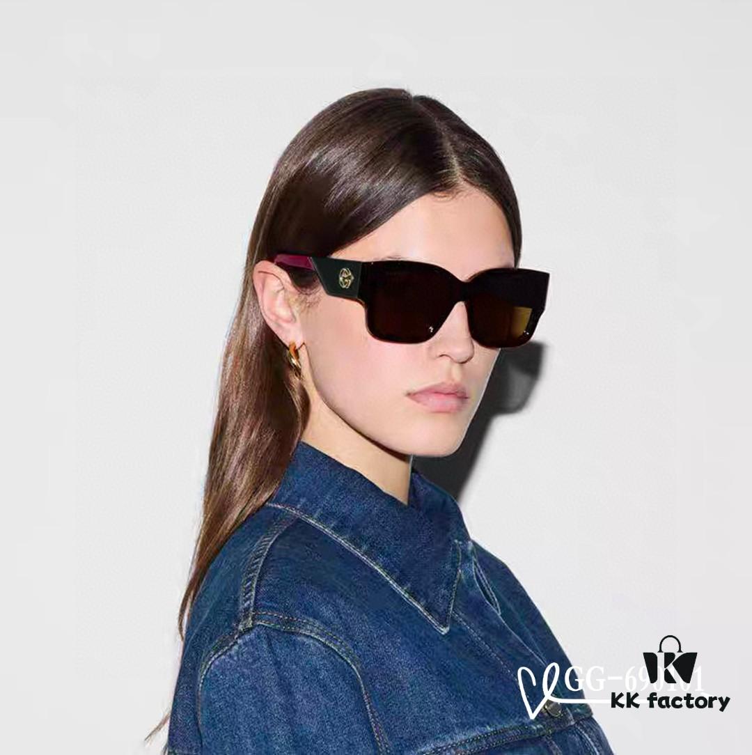 GUCCI Italy - Polarized TR Lightweight Sunglasses with HD Resin Lenses, Model 69101, Size 57-16-148