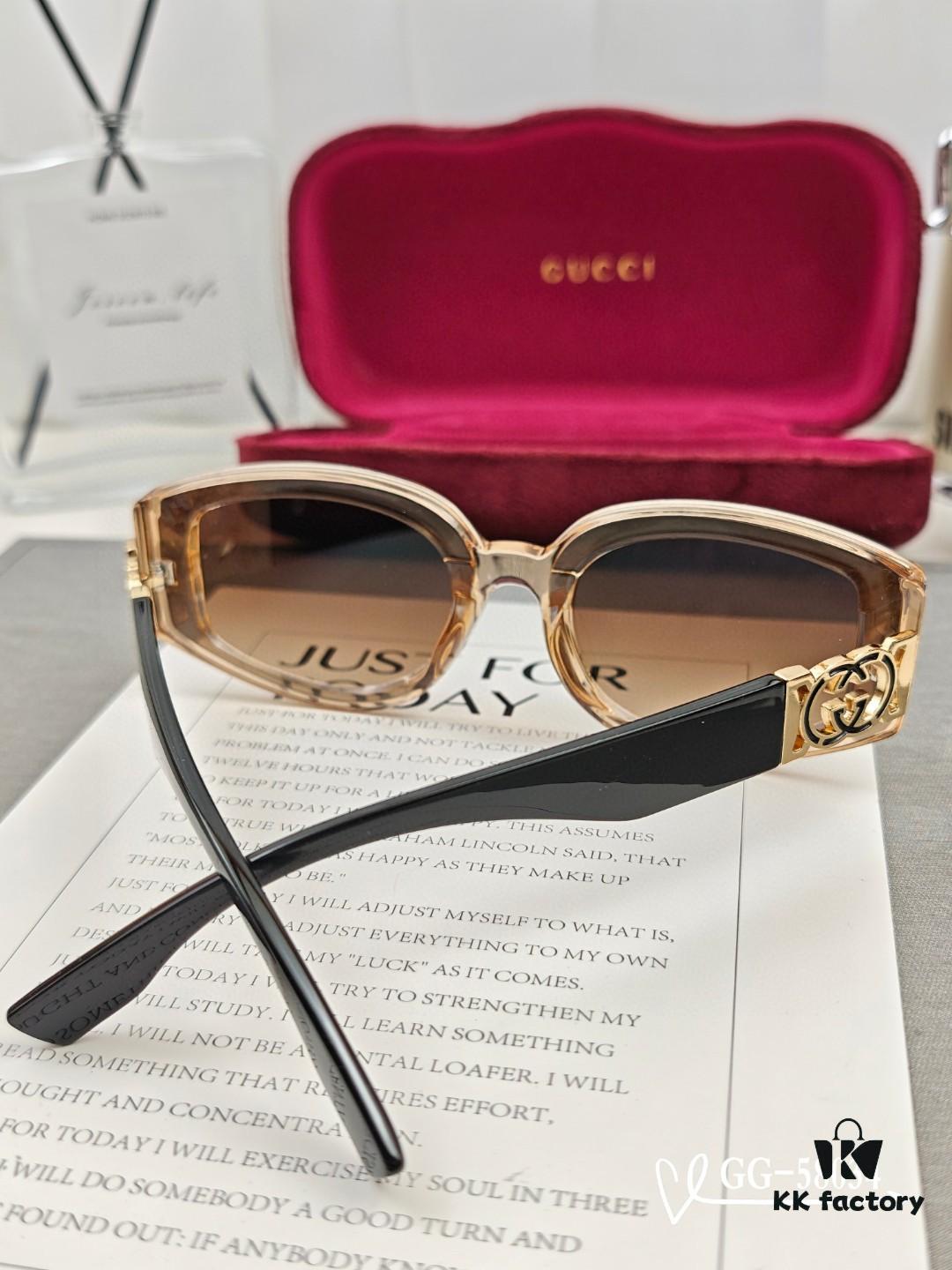 Gucci Italy - GUCCI New Model GG Sunglasses with Polaroid HD Resin Lenses, TR Frame Lightweight and Comfortable, Size 57-16-148