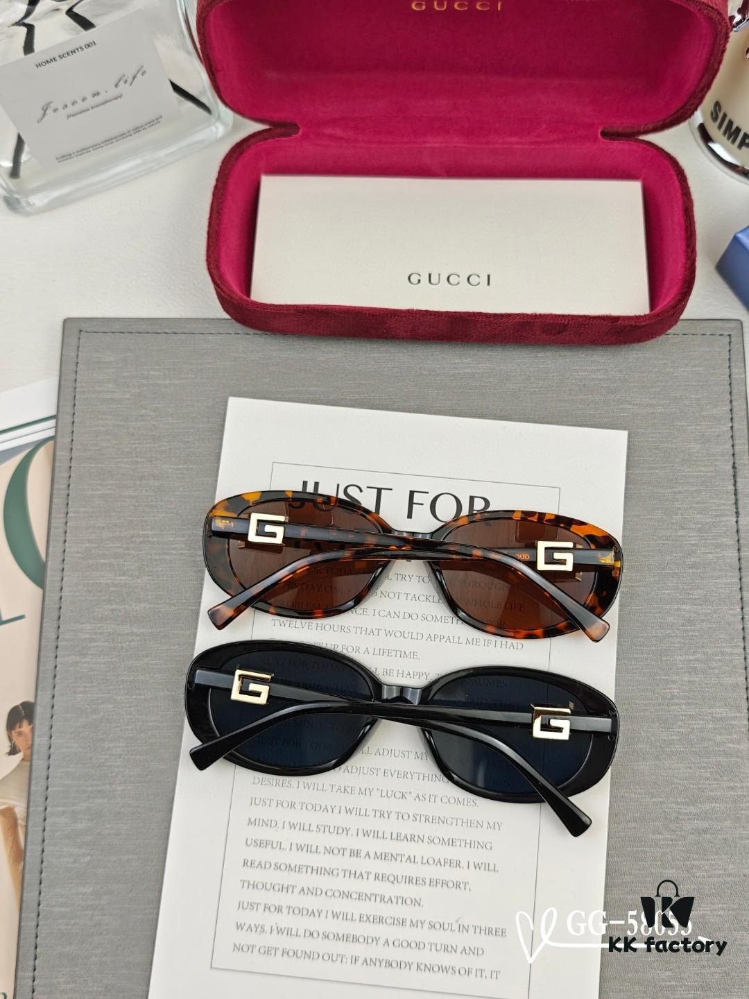 GUCCI Italy - Polarized Resin High-Definition Lens Sunglasses, TR Frame Lightweight and Comfortable Wear, Size 57-16-148, Model 58053