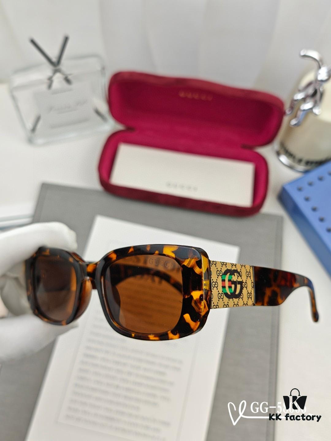 Italian GUCI - GUCCI, Polarized Resin HD Lens, TR Frame Lightweight and Comfortable to Wear, Size: 57-16-148, New Model GG Sunglasses Reduce Glare, Block Harmful Light and Radiation, Essential for Travel and Styling, Suitable for Driving