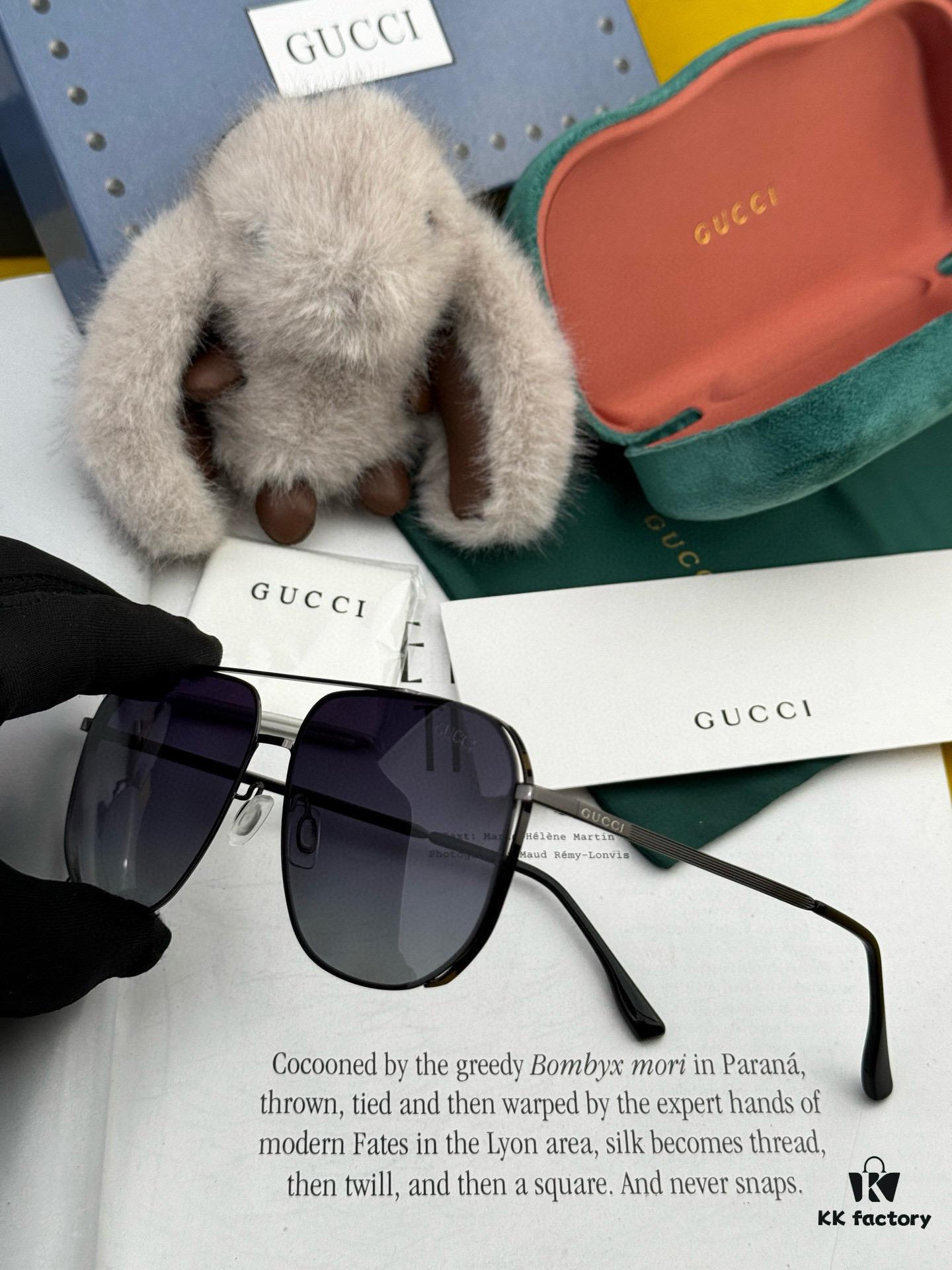 GUCCI Men's Colorful Pilot Polarized Sunglasses