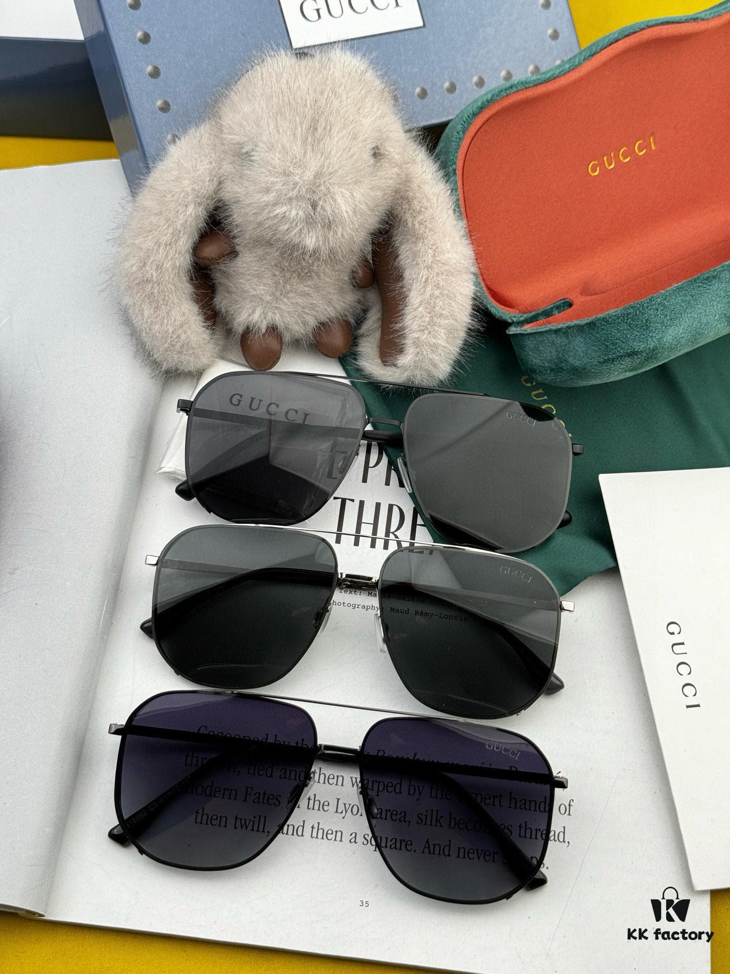 GUCCI Men's Colorful Pilot Polarized Sunglasses