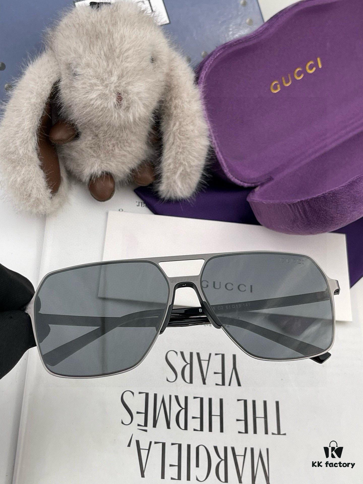 GUCCI Men's Colorful Pilot Polarized Sunglasses