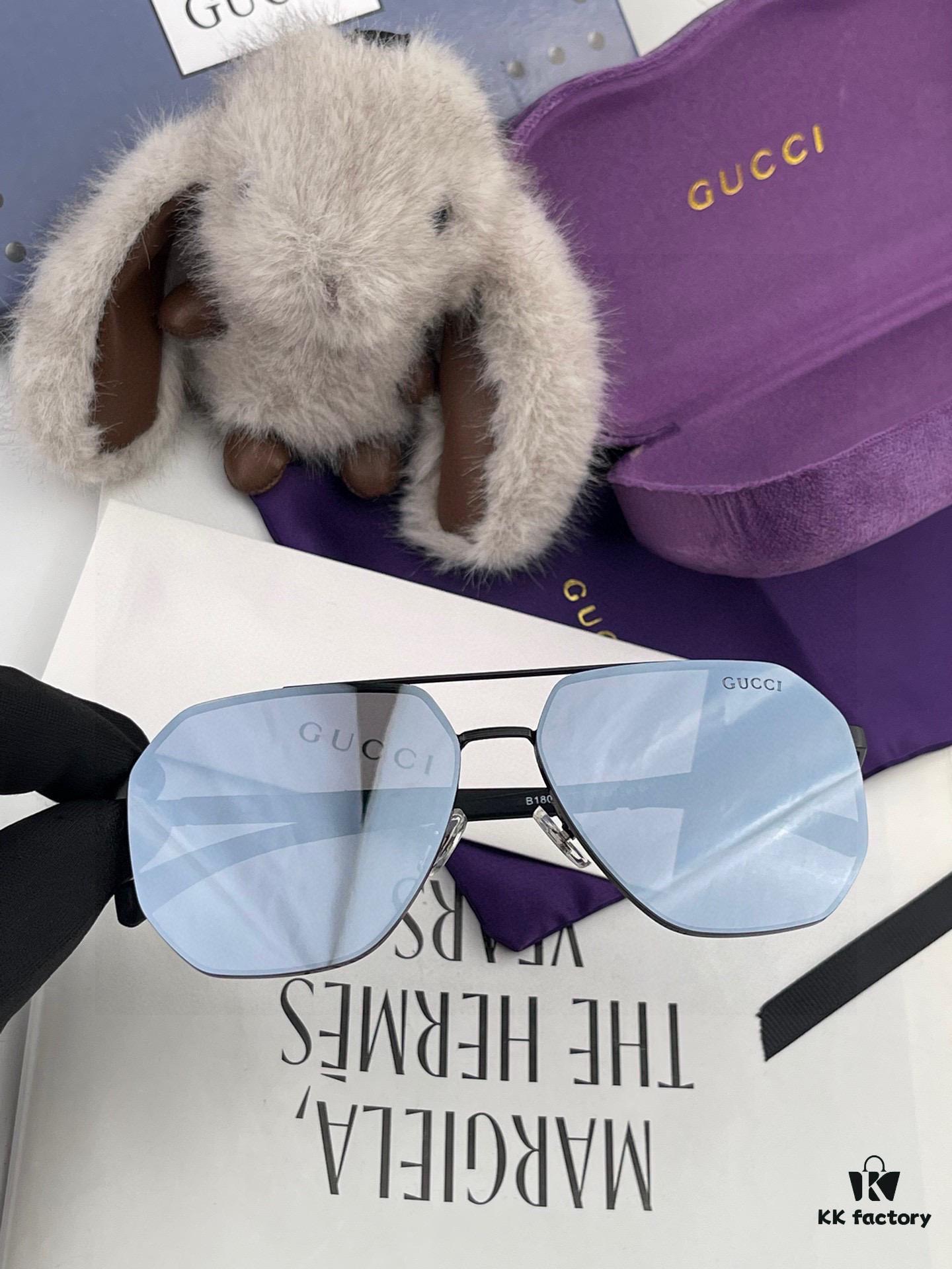 GUCCI Men's Colorful Pilot Polarized Sunglasses