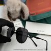 Gucci High-Quality Unisex Sunglasses, Imported Polarized Lenses, Stylish Oversized Aviator Sunglasses for Men, UV Protection, Suitable for Driving and Fishing
