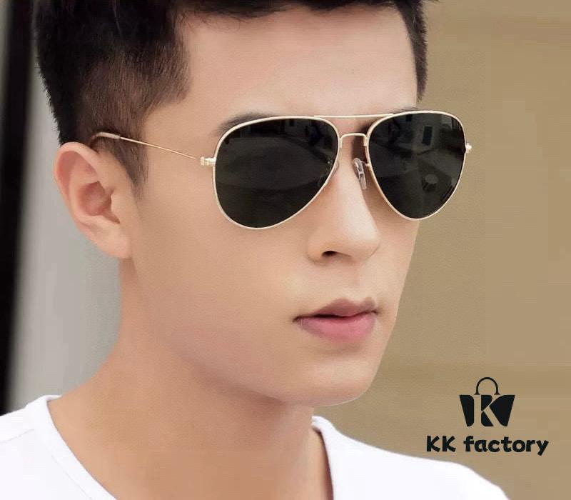 Gucci High-Quality Unisex Sunglasses, Polarized Pilot Frames with Imported Polaroid Lenses, Stylish and Slimming Aviator Design for Driving, Fishing, and Daily Wear, Korean Fashion Style, Model: G2203