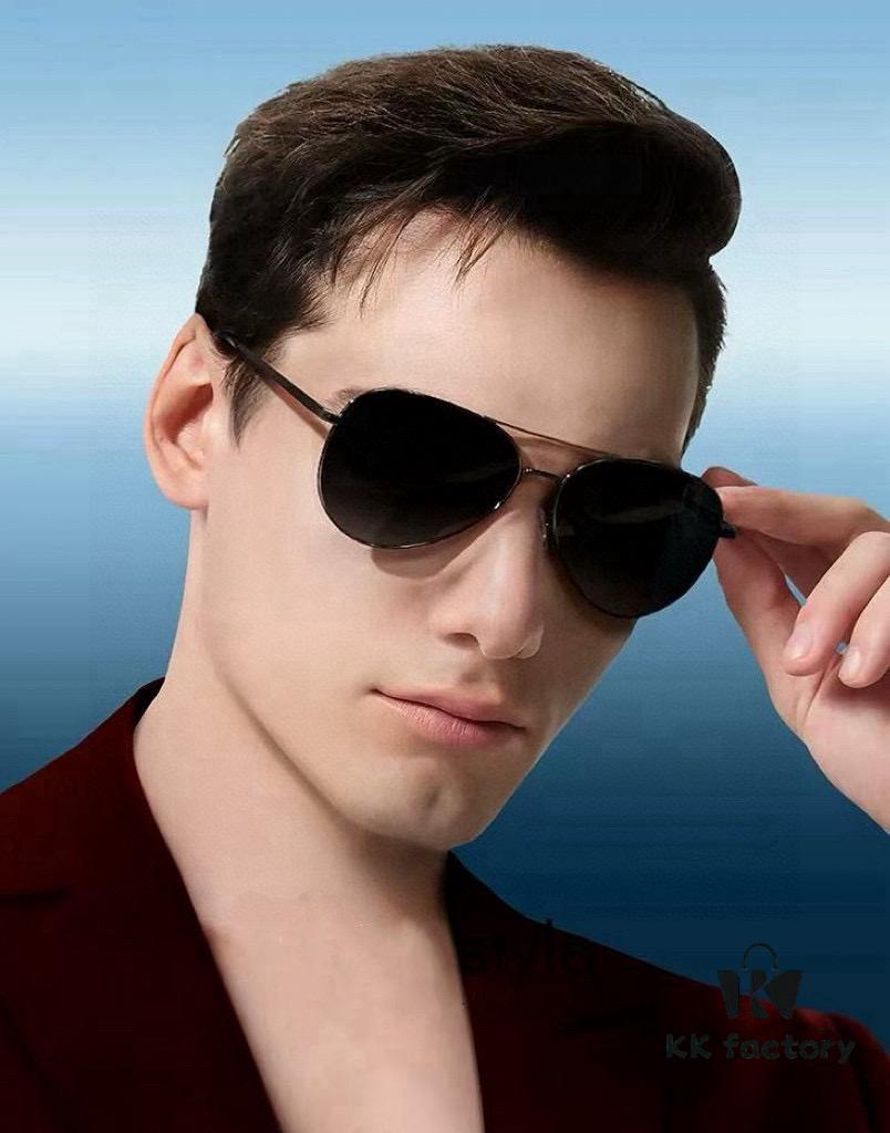 Gucci High-Quality Unisex Sunglasses, Polarized Imported Polaroid Lenses, Aviator Style, UV Protection, Suitable for Driving and Fishing, Stylish and Slimming Design