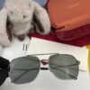 Gucci High-Quality Unisex Sunglasses, Imported Polarized Lenses by Polaroid, Aviator Style, UV Protection, Slimming and Versatile Design for Driving, Fishing, and Outdoor Use, Model: 0863