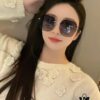 GUCCI 2025 Spring New Arrival Saddle Buckle Temple Sunglasses, Elegant Square Frame Sunglasses Loved by Influencers, Playful and Sweet with Enhanced Facial Fit, Premium Metal Finish