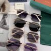 GUCCI 2025 Spring New Arrival Saddle Buckle Temple Sunglasses, Elegant Square Frame Sunglasses Loved by Influencers, Playful and Sweet with Enhanced Facial Fit, Premium Metal Finish
