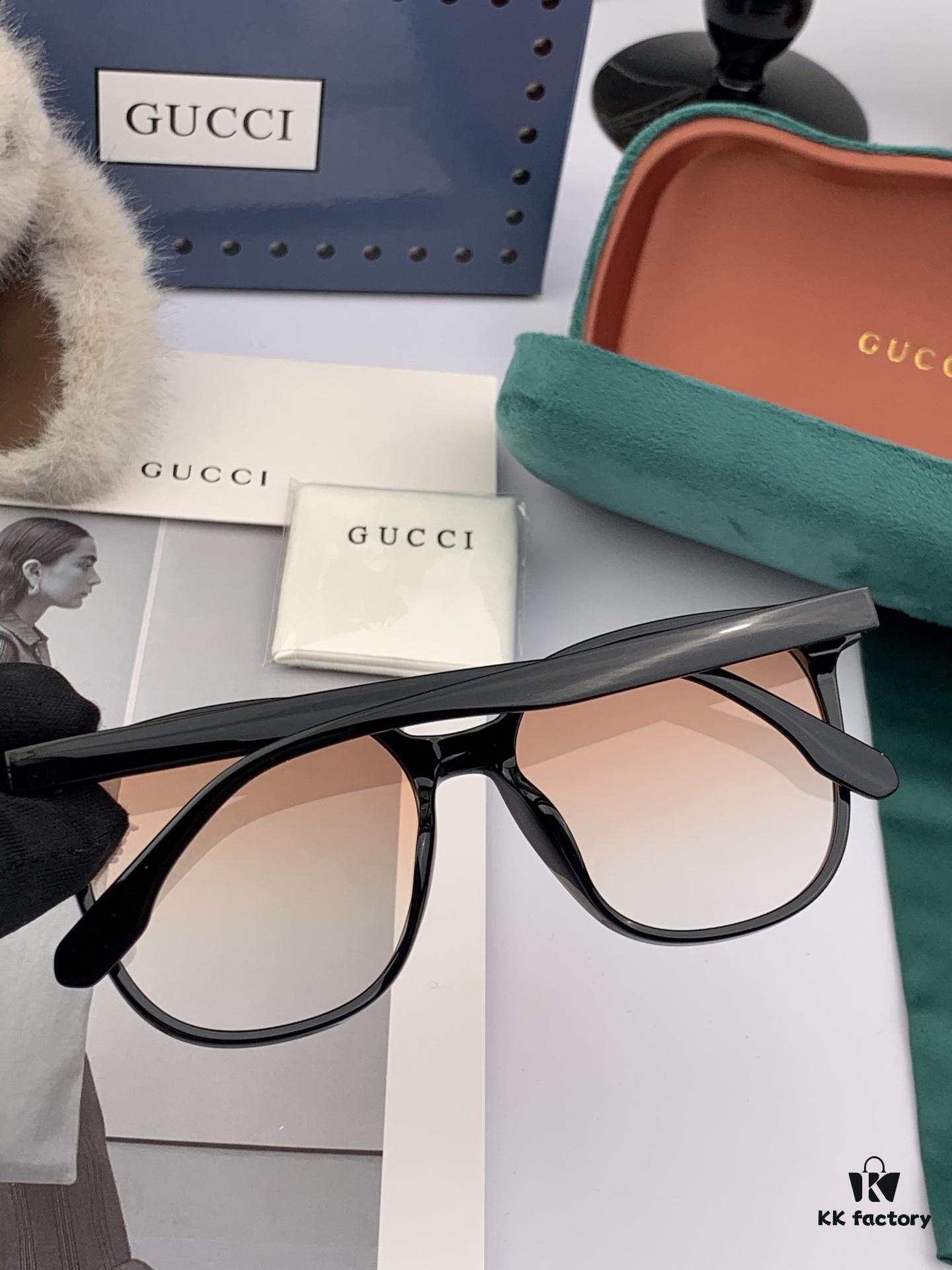 GUCCI GG Round Frame Sunglasses, Perfect Quality, Unique Design, Unisex Style for Men and Women, Fashionable and Versatile, Featured at Fashion Week, Elegant Craftsmanship, Couples' Matching Pair