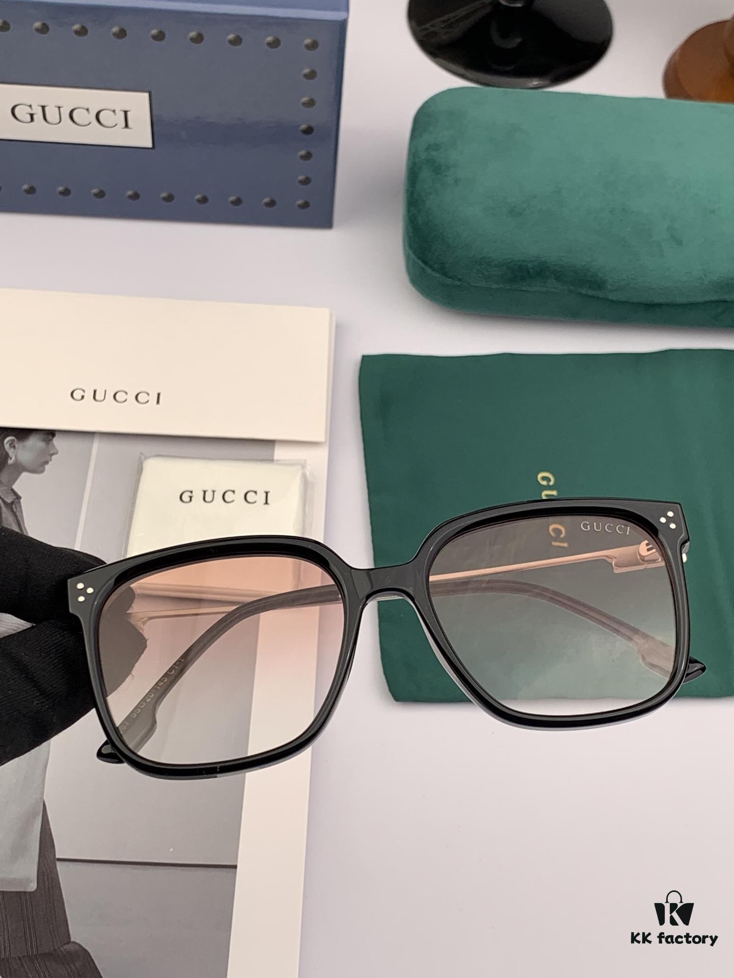 GUCCI 2025 Spring New Arrival Trendy Fashion Square Polarized Sunglasses High-Quality Comfortable Wear Influencer Style Women's HD Nylon Polarized Sunglasses 🕶️ High-Quality TR Frame Model: G7108
