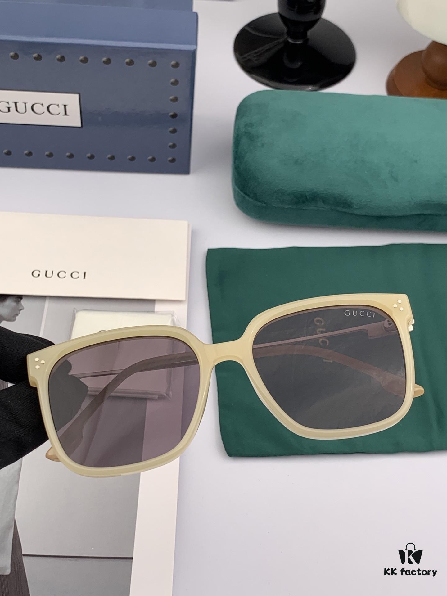 GUCCI 2025 Spring New Arrival Trendy Fashion Square Polarized Sunglasses High-Quality Comfortable Wear Influencer Style Women's HD Nylon Polarized Sunglasses 🕶️ High-Quality TR Frame Model: G7108