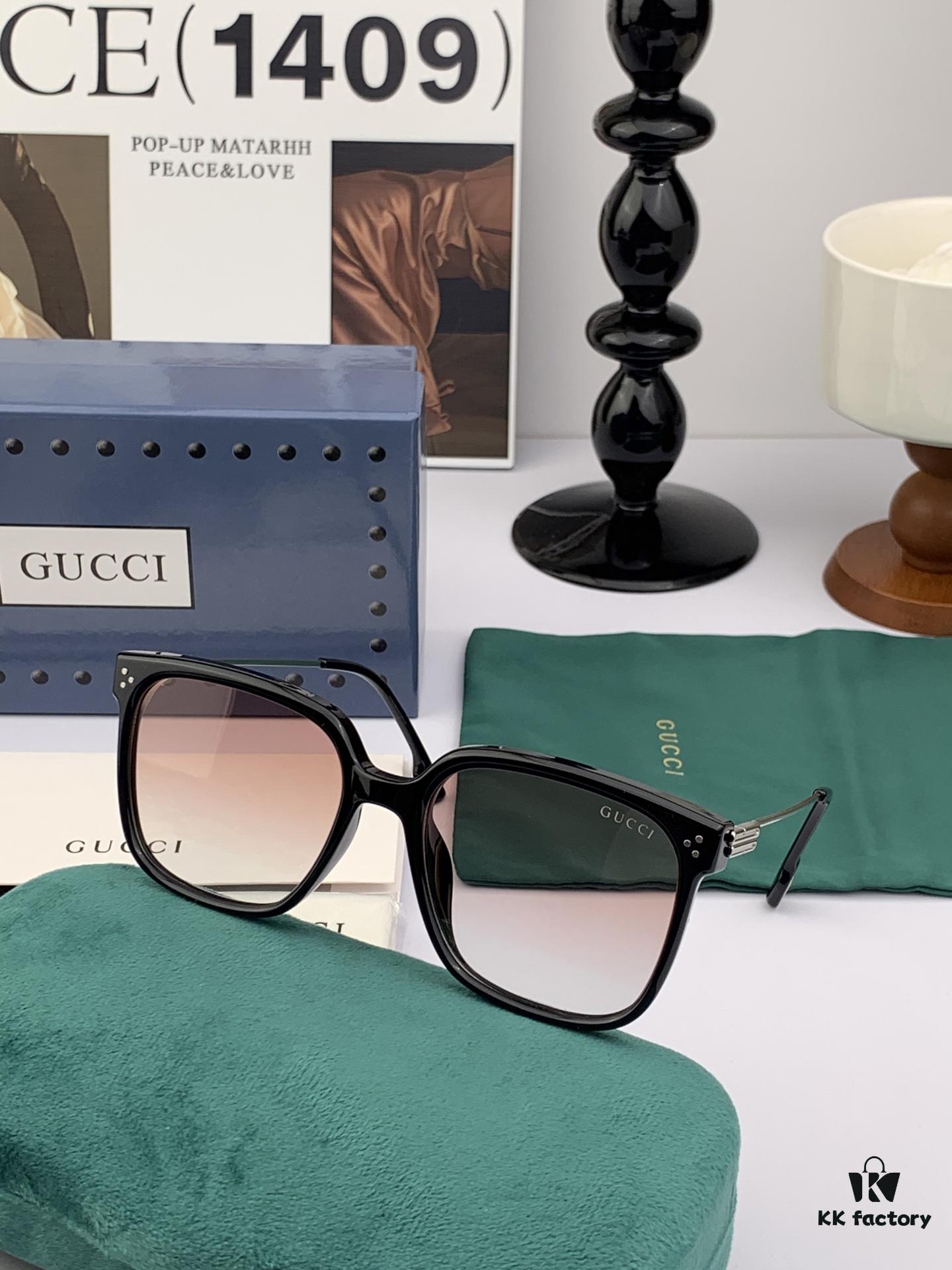 GUCCI 2025 Spring New Arrival Trendy Fashion Square Polarized Sunglasses High-Quality Comfortable Wear Influencer Style Women's HD Nylon Polarized Sunglasses 🕶️ High-Quality TR Frame Model: G7108
