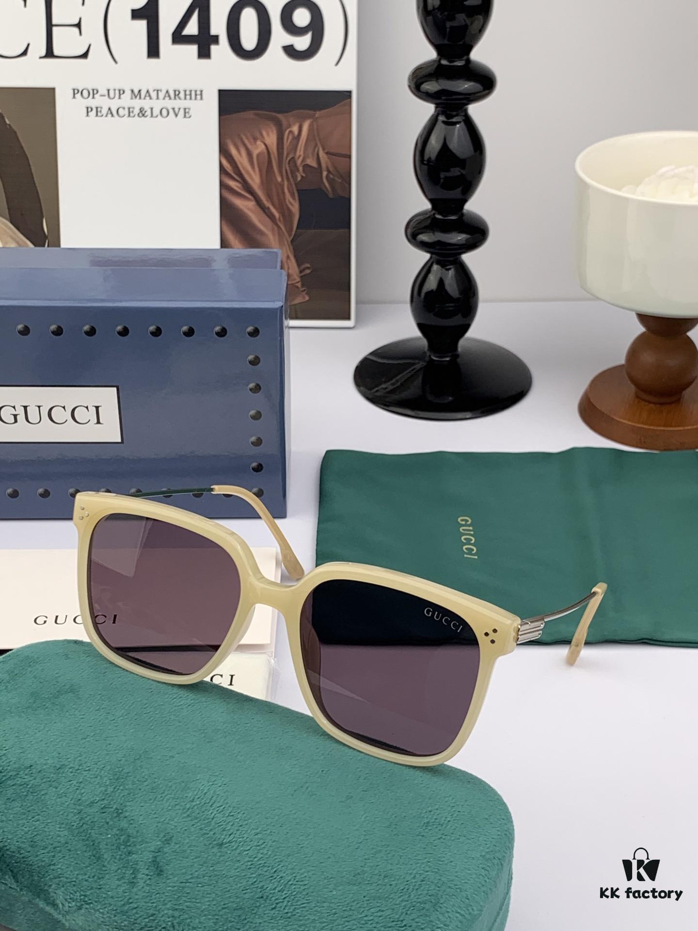 GUCCI 2025 Spring New Arrival Trendy Fashion Square Polarized Sunglasses High-Quality Comfortable Wear Influencer Style Women's HD Nylon Polarized Sunglasses 🕶️ High-Quality TR Frame Model: G7108