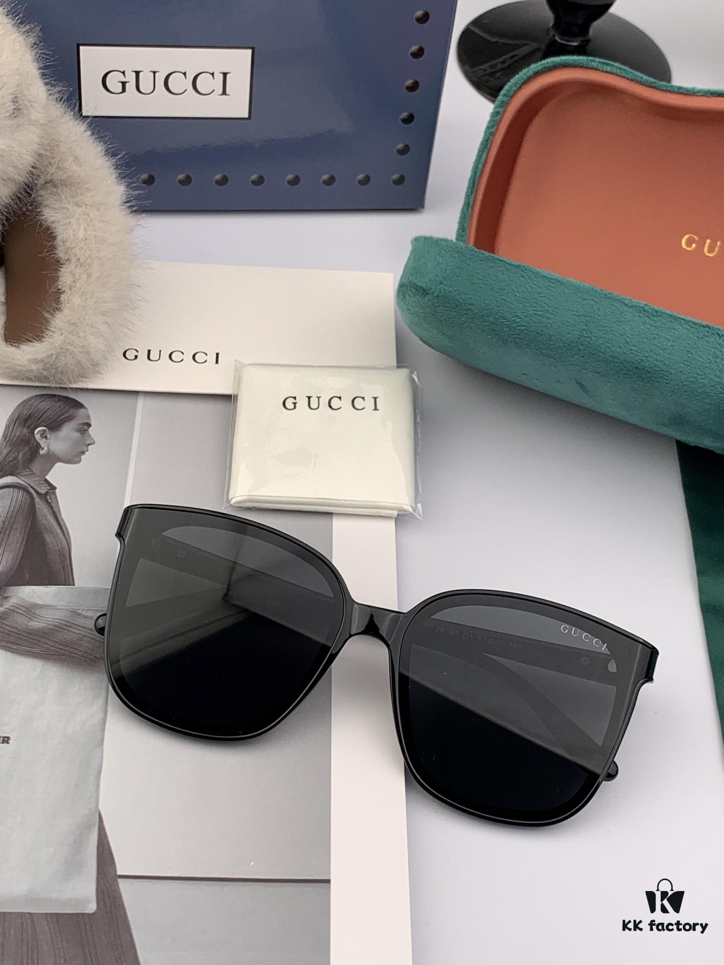 GUCCI 2025 Spring New Arrival Trendy Fashion Square Polarized Sunglasses High-Quality Comfortable Wear Nylon Polarized UV Protection Sunglasses for Women 🕶️ High-Quality TR Frame Model: G92808