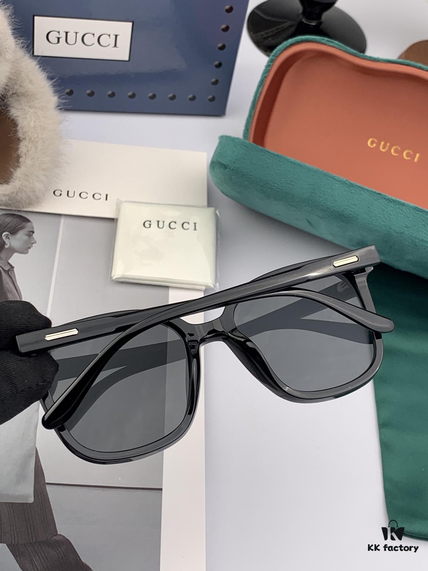 GUCCI 2025 Spring New Arrival Trendy Fashion Square Polarized Sunglasses High-Quality Comfortable Wear Nylon Polarized UV Protection Sunglasses for Women 🕶️ High-Quality TR Frame Model: G92808