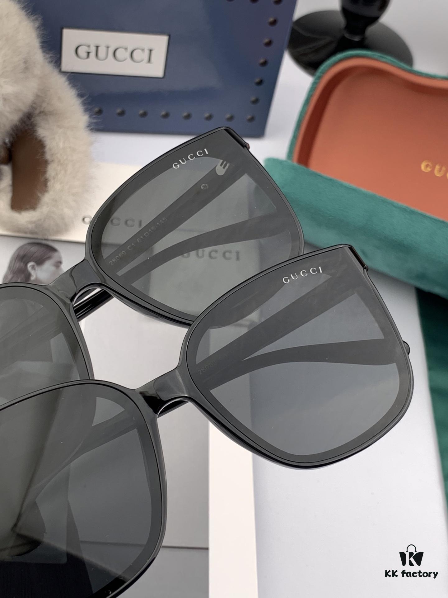 GUCCI 2025 Spring New Arrival Trendy Fashion Square Polarized Sunglasses High-Quality Comfortable Wear Nylon Polarized UV Protection Sunglasses for Women 🕶️ High-Quality TR Frame Model: G92808