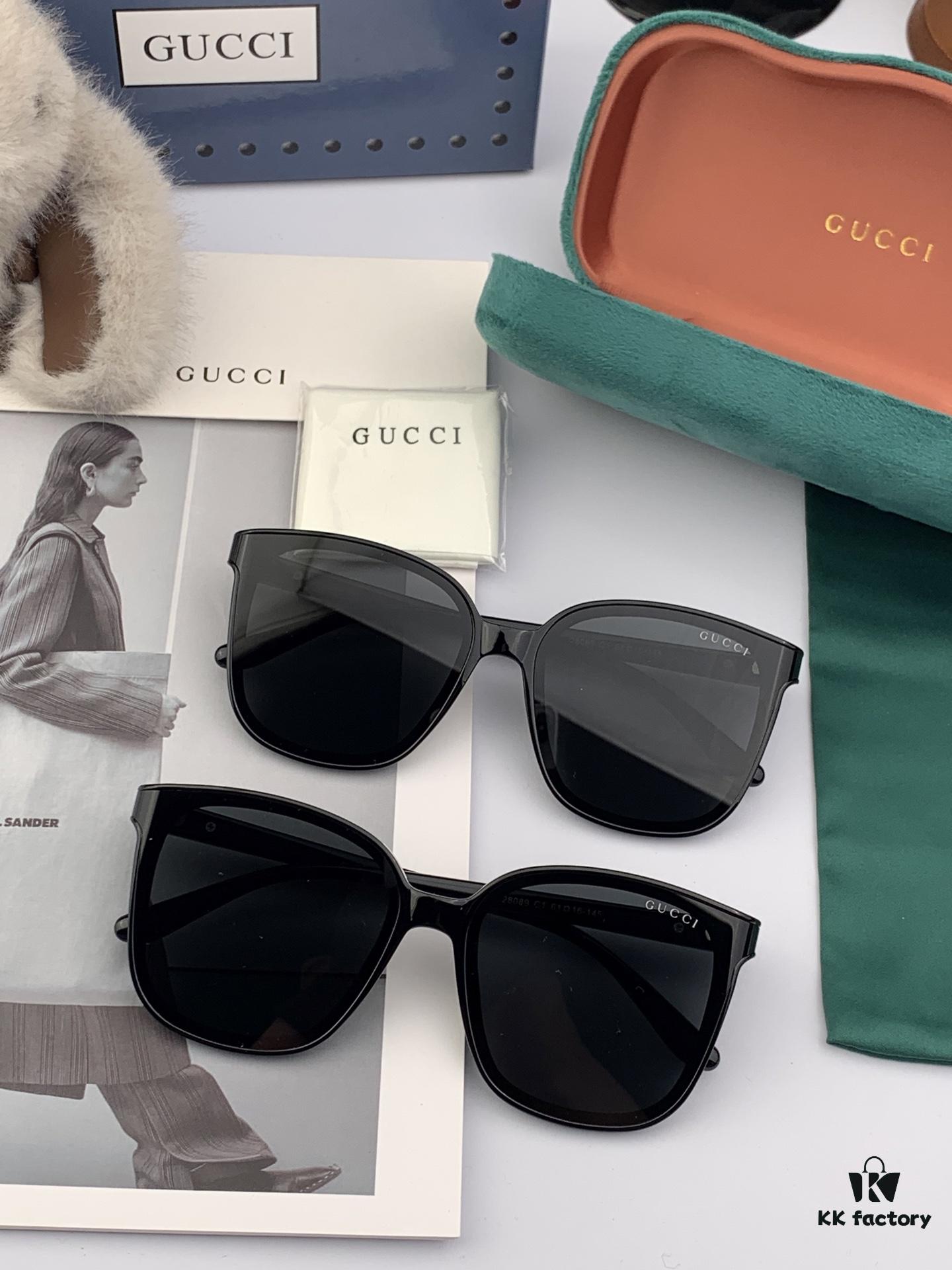 GUCCI 2025 Spring New Arrival Trendy Fashion Square Polarized Sunglasses High-Quality Comfortable Wear Nylon Polarized UV Protection Sunglasses for Women 🕶️ High-Quality TR Frame Model: G92808