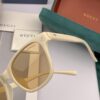 Gucci Classic Small Frame Design Sunglasses, Flattering on All Face Shapes, Perfect with Coats or Dresses, Stylish and Elegant, Nylon Polarized Lenses for UV Protection, Model: G35504