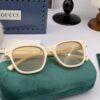 Gucci Classic Small Frame Design Sunglasses, Flattering on All Face Shapes, Perfect with Coats or Dresses, Stylish and Elegant, Nylon Polarized Lenses for UV Protection, Model: G35504